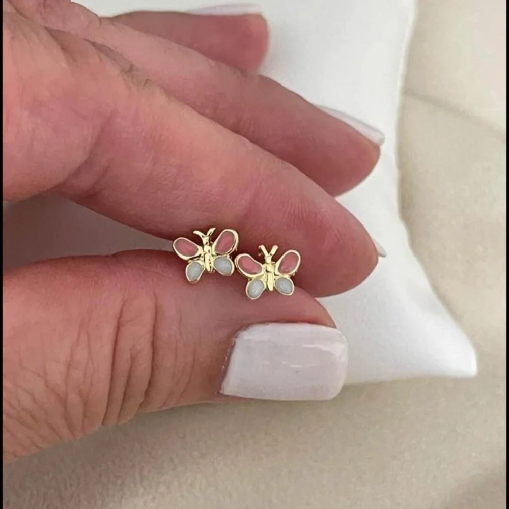 18k Gold Filled Butterfly 🦋 Children Stud Earring